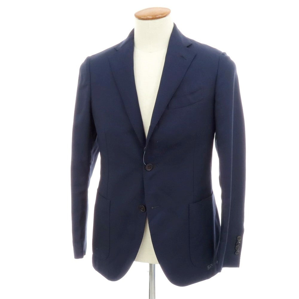 【中古】ラルディーニ LARDINI ウール 3B テーラードジャケット ネイビー【 46 】【 状態ランクC 】【 メンズ 】