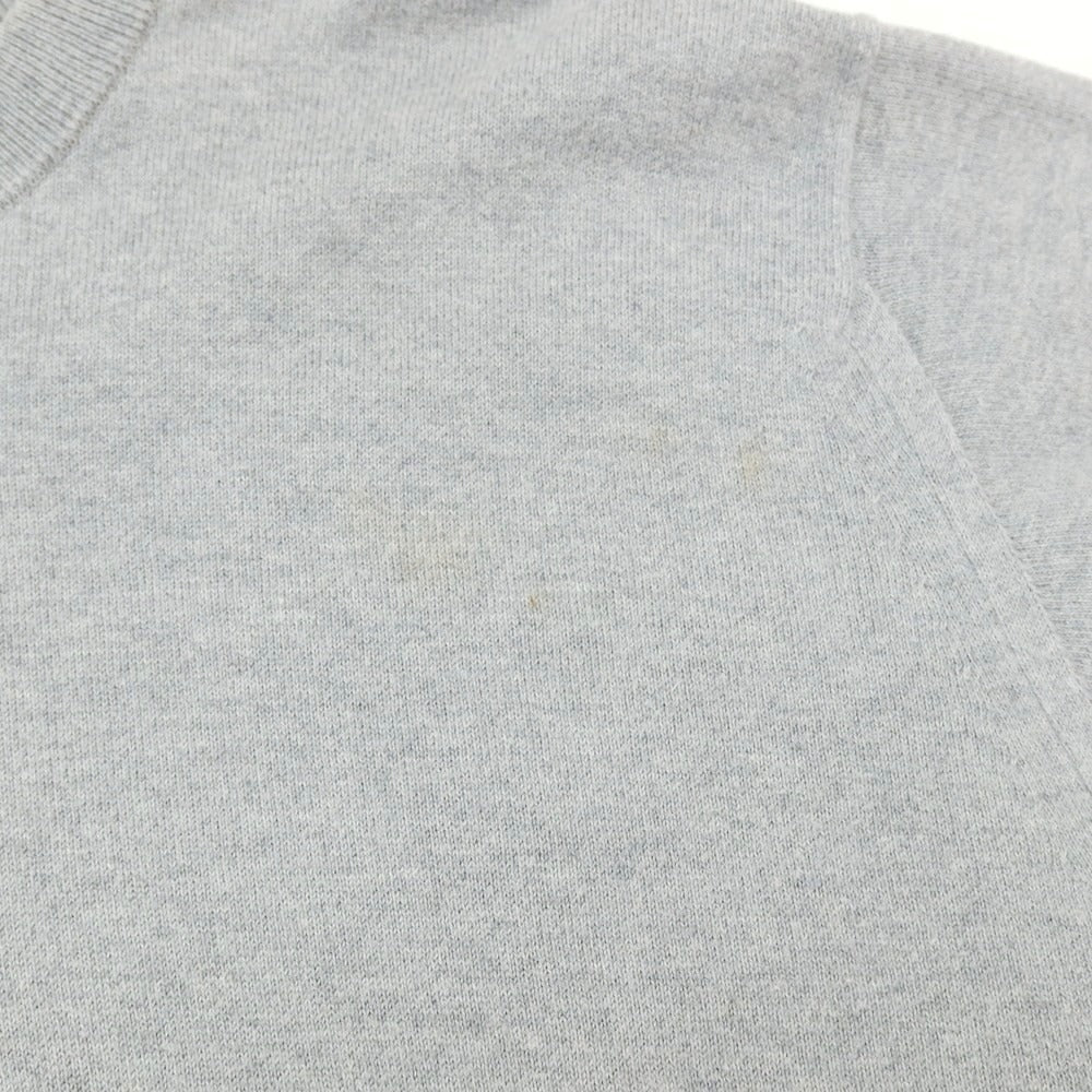 【中古】ジョンスメドレー JOHN SMEDLEY コットン 半袖クルーネックニット ライトグレー【 M 】【 状態ランクC 】【 メンズ 】
