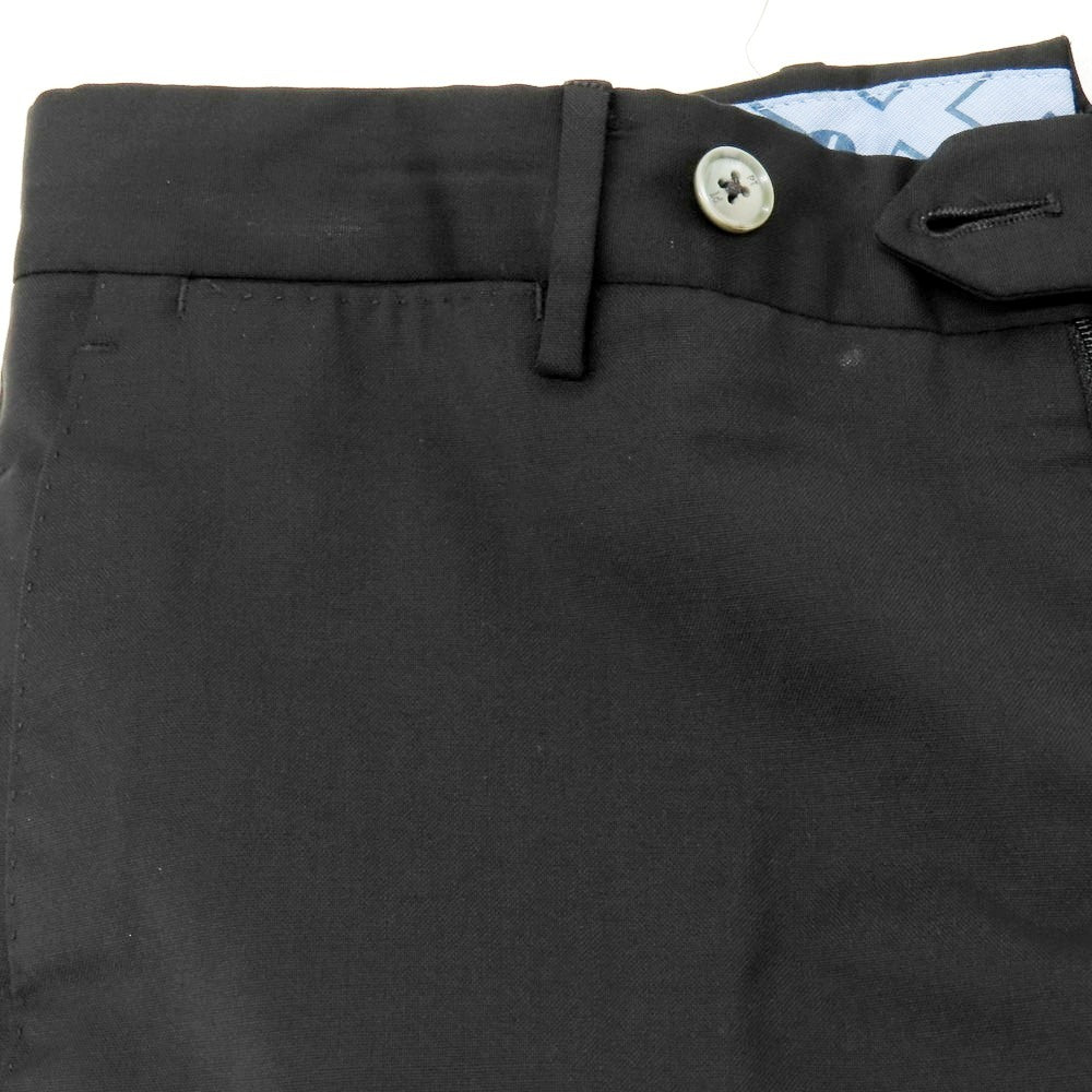 【中古】ピーティートリノ PT TORINO TECHNO WASHABLE WOOL ストレッチ ポリエステルウール ドレススラックスパンツ ブラック【 44 】【 状態ランクC 】【 メンズ 】