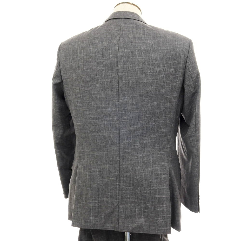 【中古】ヒューゴボス HUGO BOSS ウールシルク 2つボタンスーツ グレー【 サイズ52 】【 状態ランクC 】【 メンズ 】