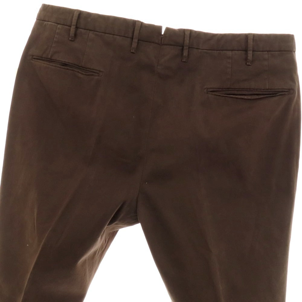 【中古】インコテックス INCOTEX ストレッチ コットン カジュアルスラックスパンツ ダークブラウン【 54 】【 状態ランクC 】【 メンズ 】