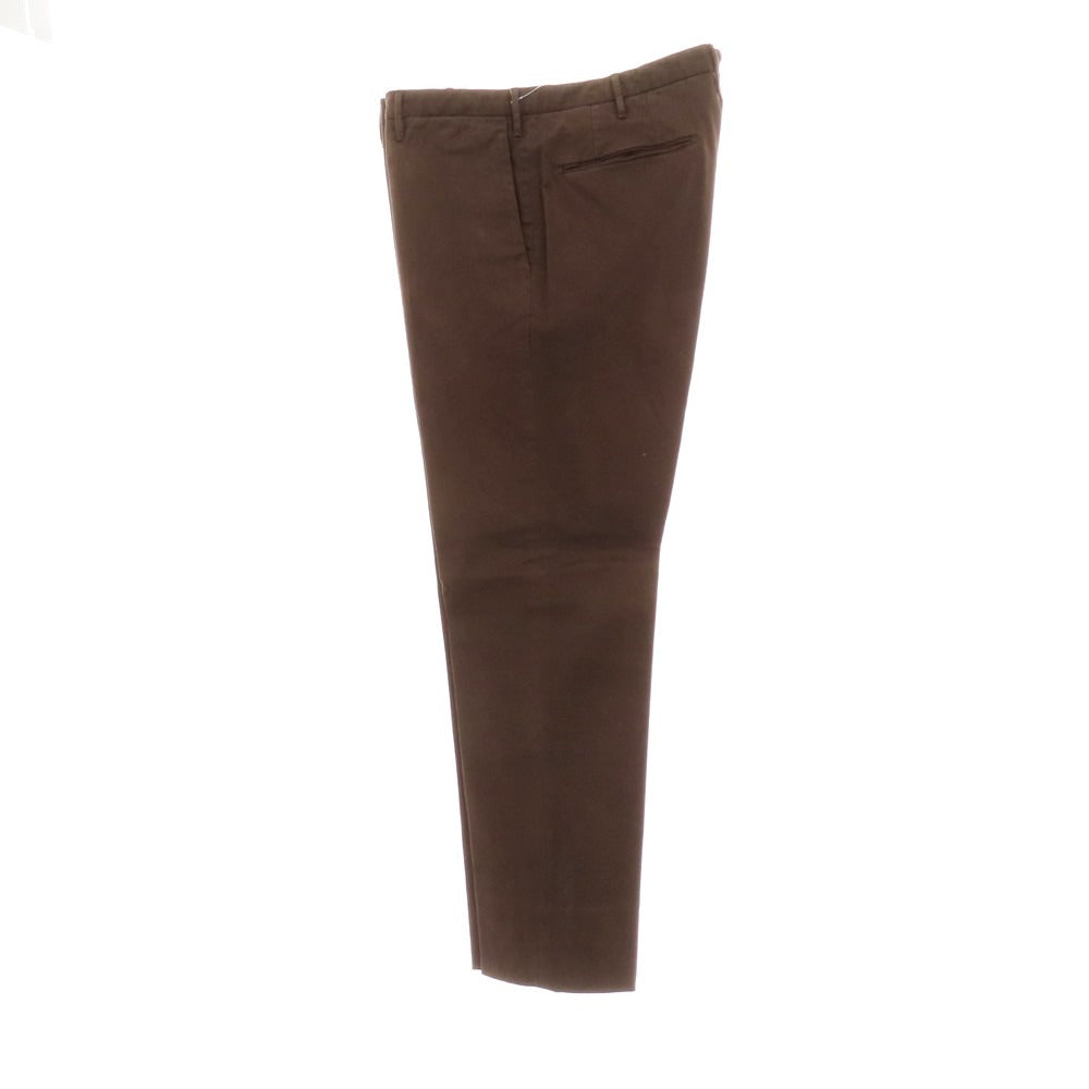 【中古】インコテックス INCOTEX ストレッチ コットン カジュアルスラックスパンツ ダークブラウン【 54 】【 状態ランクC 】【 メンズ 】