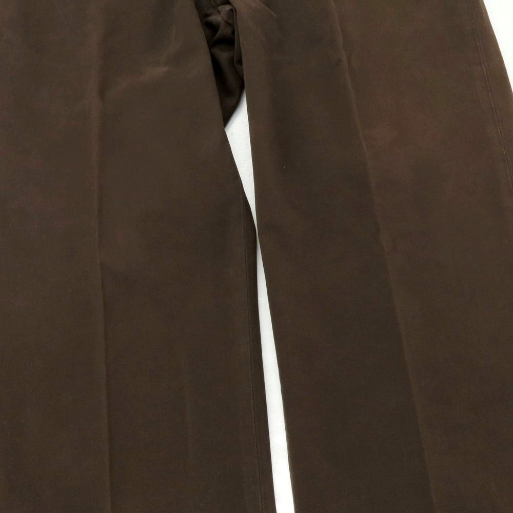 【中古】インコテックス INCOTEX ストレッチ コットン カジュアルスラックスパンツ ダークブラウン【 54 】【 状態ランクC 】【 メンズ 】