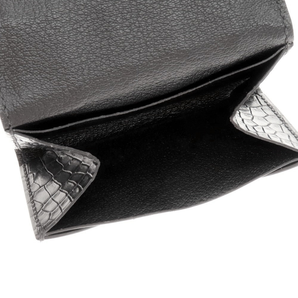 【中古】ティーエムビーエイチ T・MBH プレミアムクロコ コインカードケース ブラック【 状態ランクB 】【 メンズ 】