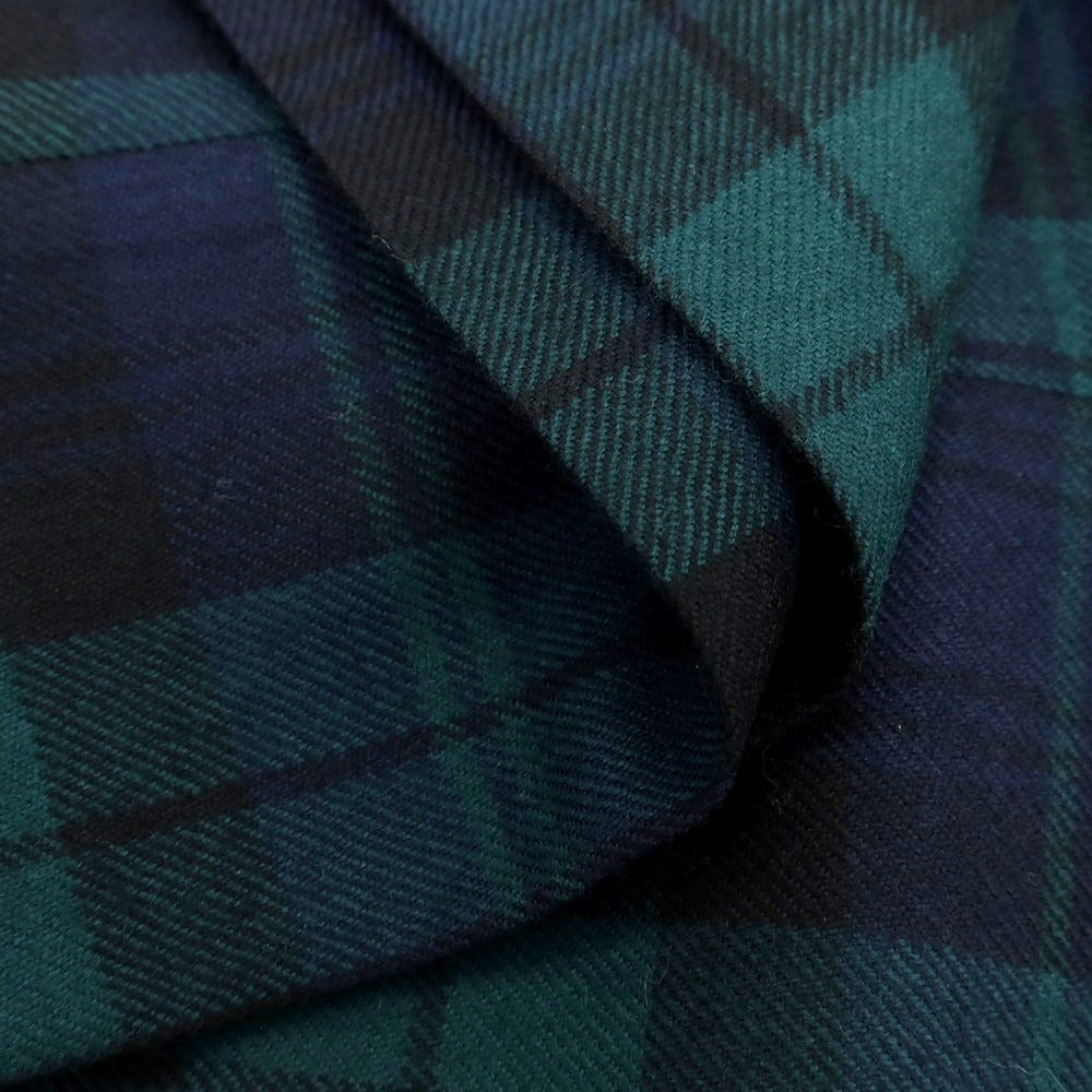 【中古】ベルナール ザンス BERNARD ZINS ウール チェック ドレススラックスパンツ グリーンxネイビー【 40 】【 状態ランクA 】【 メンズ 】