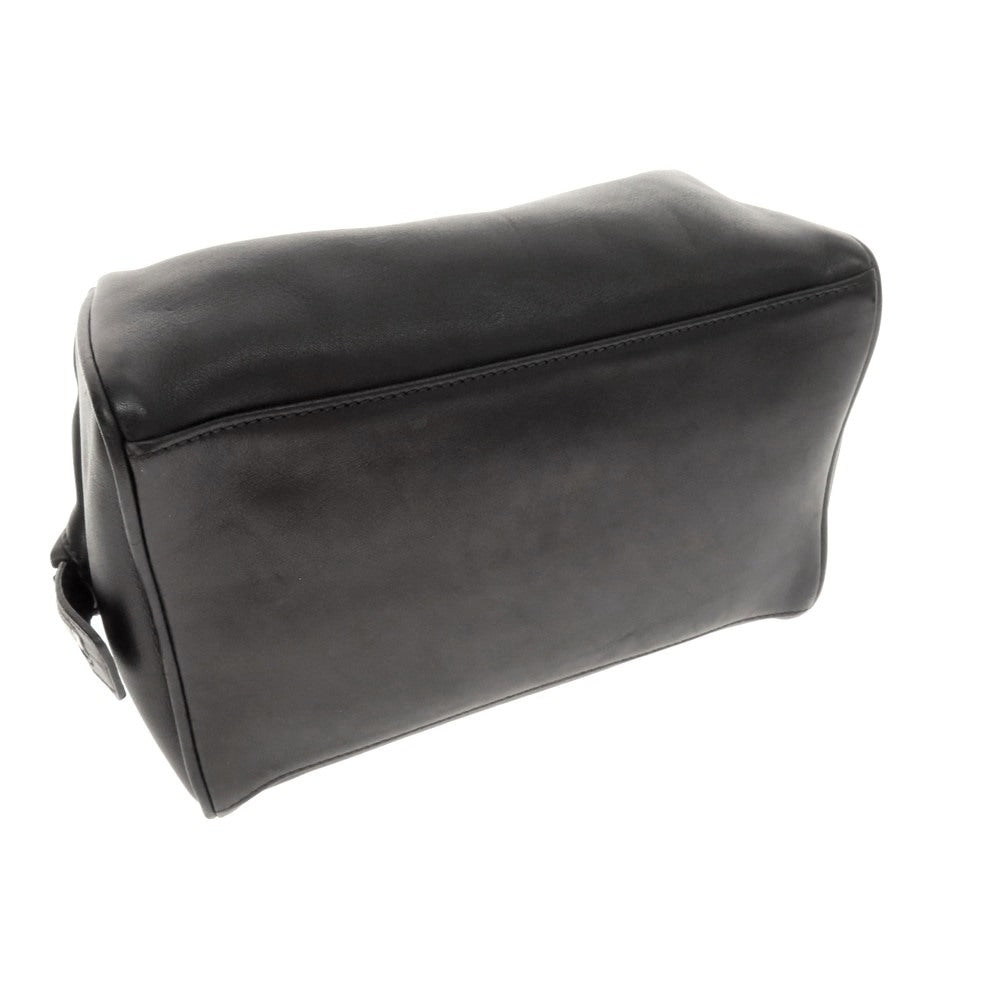 【中古】コーチ COACH レザー 大型 トラベル ポーチ ブラック【 状態ランクB 】【 メンズ 】