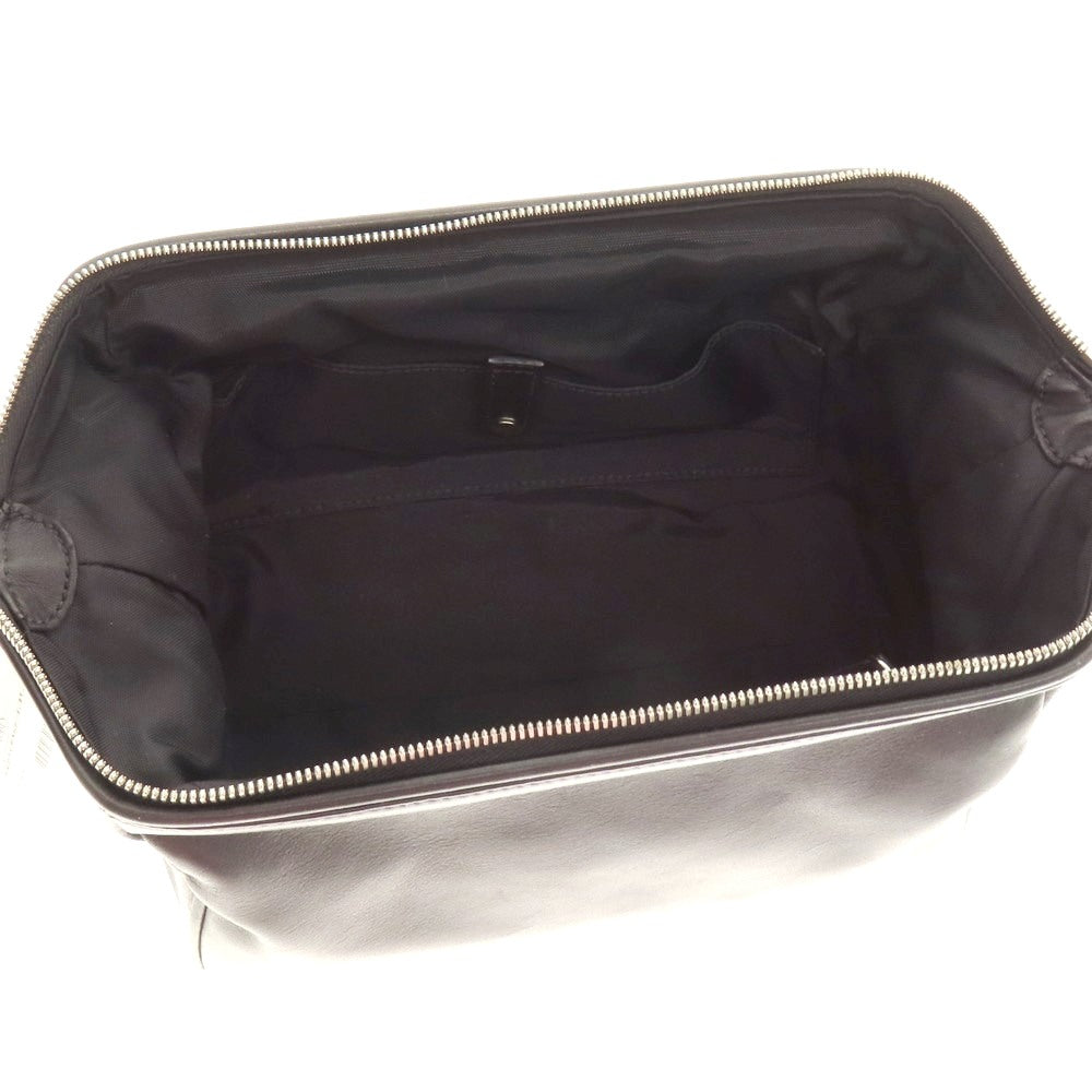【中古】コーチ COACH レザー 大型 トラベル ポーチ ブラック【 状態ランクB 】【 メンズ 】
