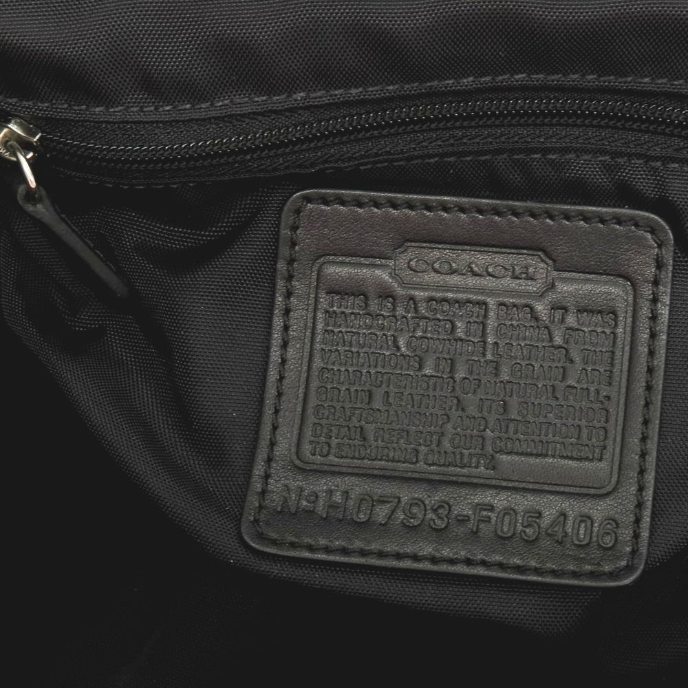 【中古】コーチ COACH レザー 大型 トラベル ポーチ ブラック【 状態ランクB 】【 メンズ 】