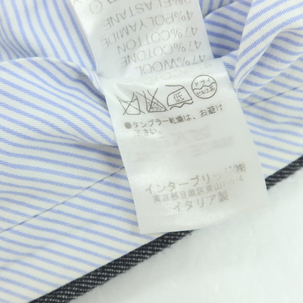 【中古】ロータ ROTA ウールコットン ドレススラックスパンツ ネイビー【 42 】【 状態ランクD 】【 メンズ 】