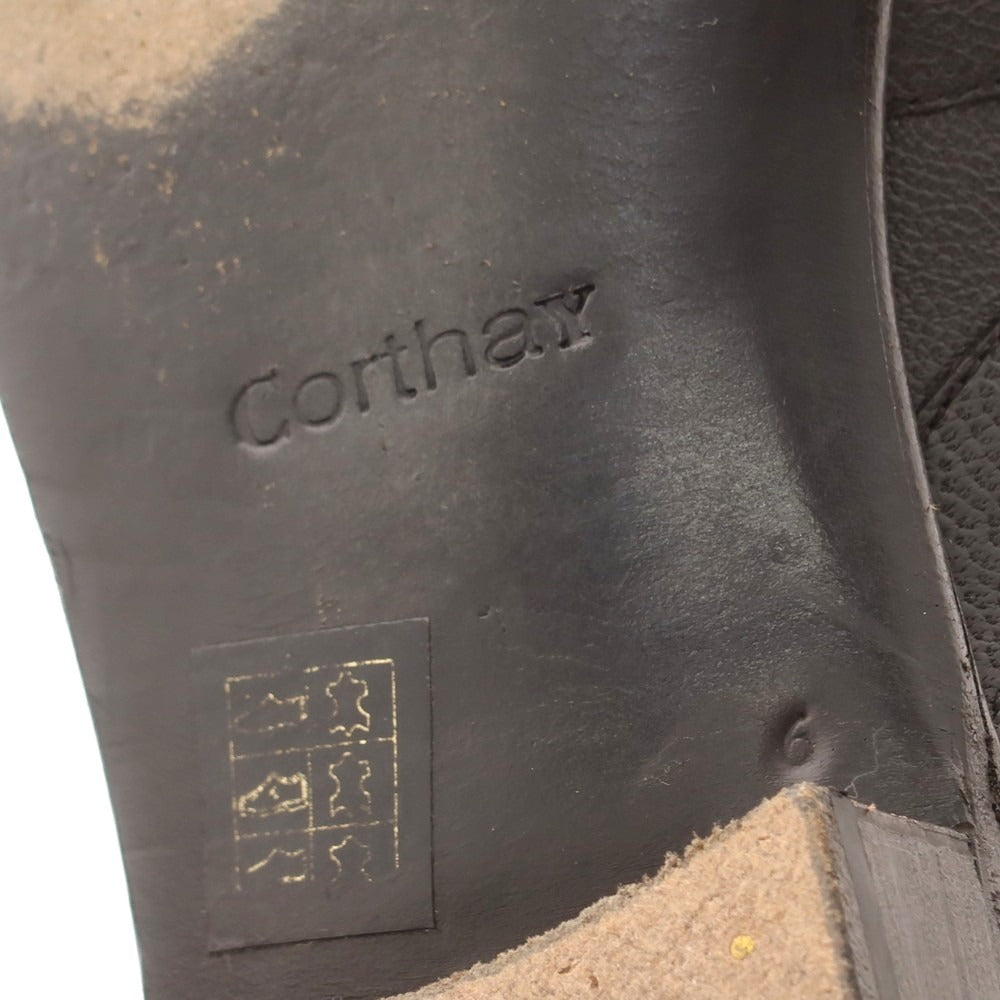 【中古】ピエールコルテ Pierre Corthay コインローファー ブラック【 6 】【 状態ランクC 】【 メンズ 】