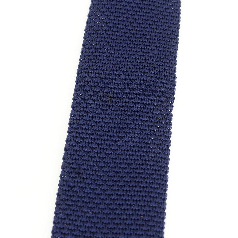 【中古】アスコット ASCOT シルク ニットタイ ネイビー【 状態ランクC 】【 メンズ 】
