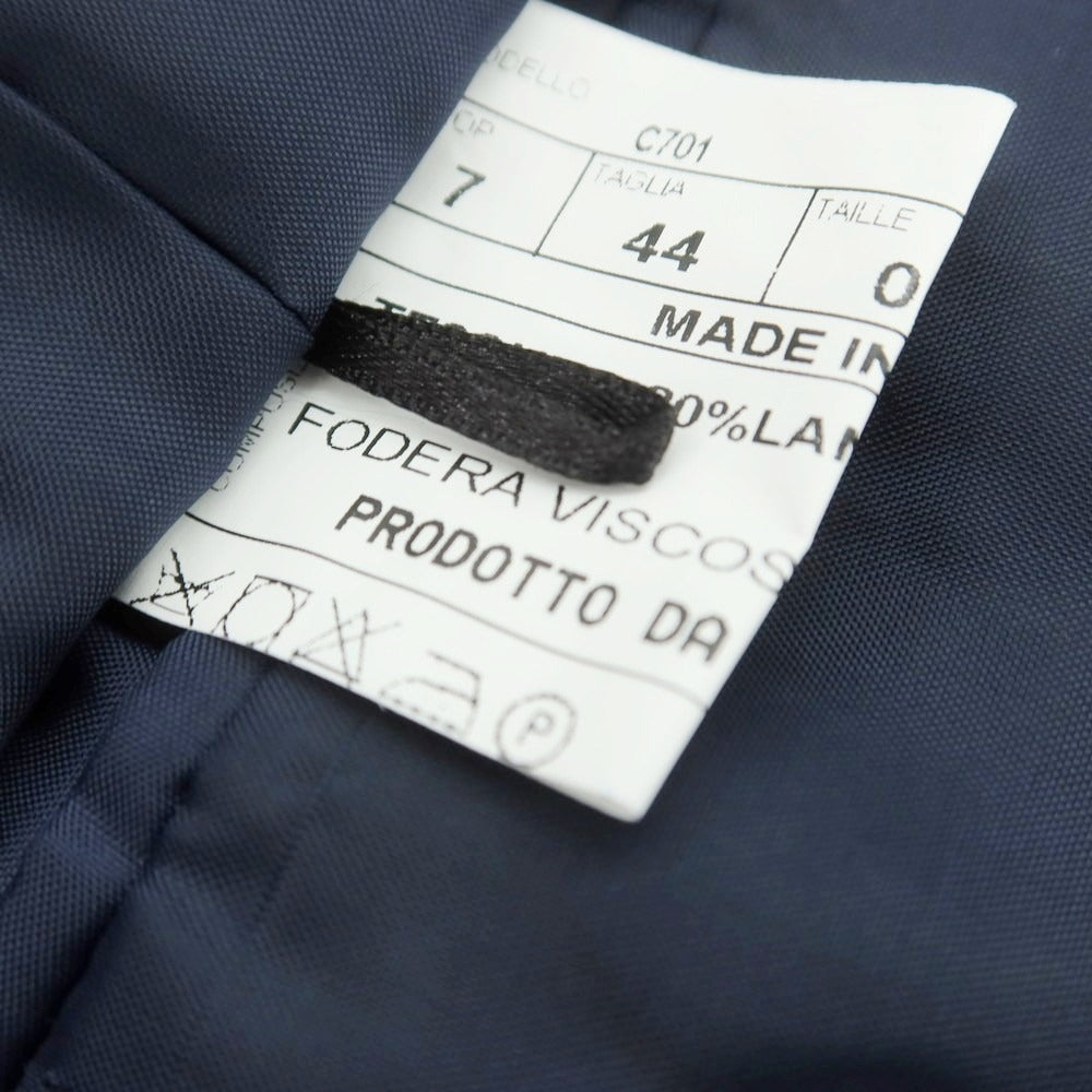 【中古】アレッサンドロ ジレス ALESSANDRO GILLES ウールナイロン ピーコート ネイビー【 44 】【 状態ランクB 】【 メンズ 】