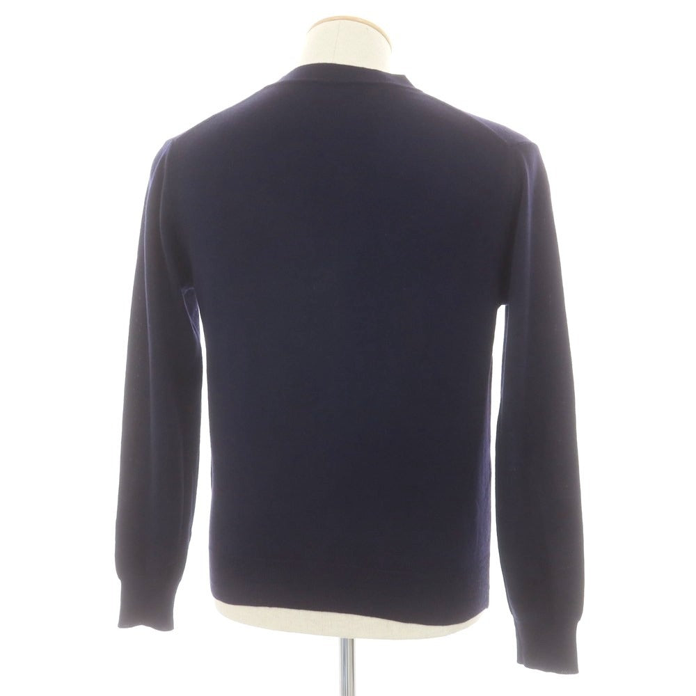 【中古】ビームスエフ BEAMS F ハイゲージ ウール カーディガン ネイビー【 44 】【 状態ランクC 】【 メンズ 】