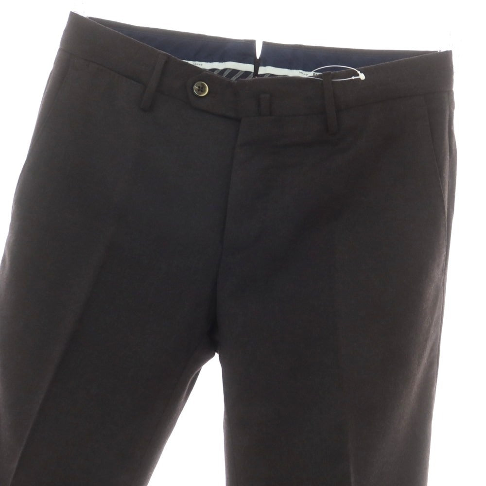 【中古】ピーティートリノ PT TORINO ストレッチウール ドレススラックスパンツ グレイッシュダークブラウン【 44 】【 状態ランクA 】【 メンズ 】