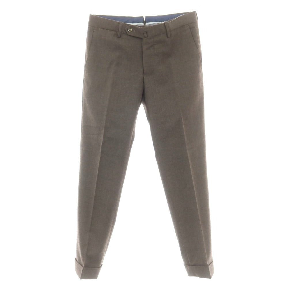 【中古】ピーティートリノ PT TORINO ストレッチウール ドレススラックスパンツ グレーブラウン【 44 】【 状態ランクA 】【 メンズ 】