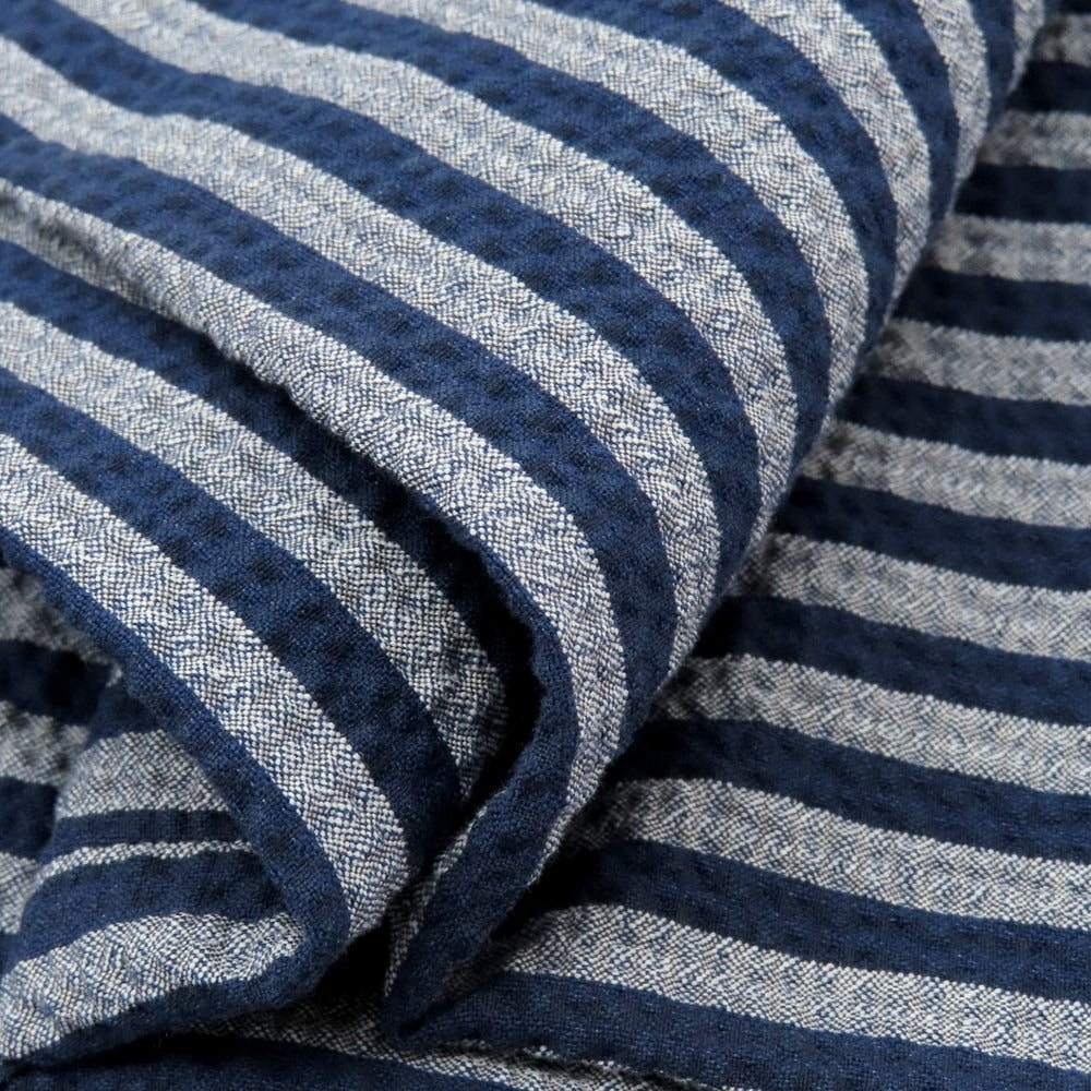 【中古】ブリリア1949 BRIGLIA 1949 ストレッチ コットンナイロン シアサッカー ストライプ イージーパンツ ネイビーxグレー【 44 】【 状態ランクA 】【 メンズ 】