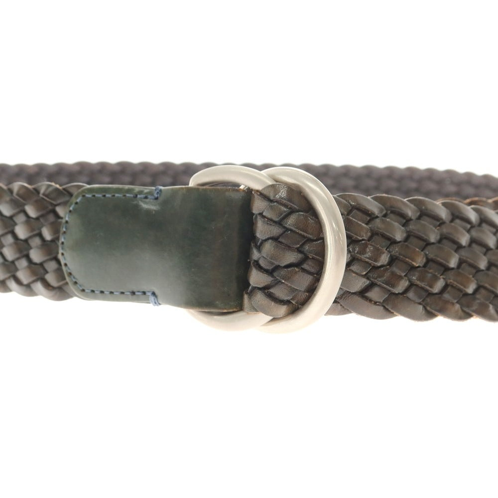 【中古】アンダーソンズ Andersons レザー ダブルリング メッシュベルト ダークブラウン系【 85 】【 状態ランクC 】【 メンズ 】