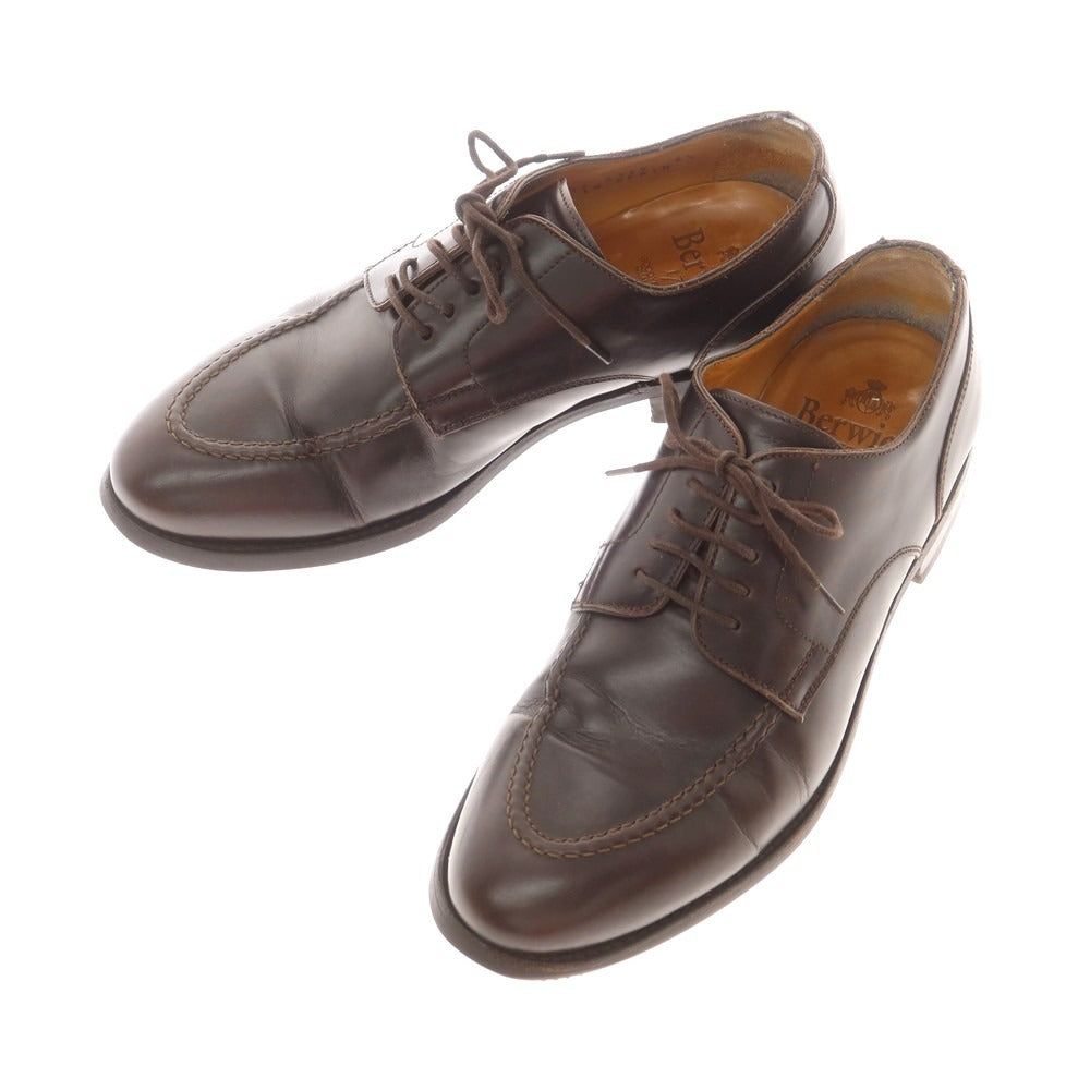 【中古】バーウィック BERWICK Uチップ ドレスシューズ ダークブラウン【 6 1/2 】【 状態ランクC 】【 メンズ 】