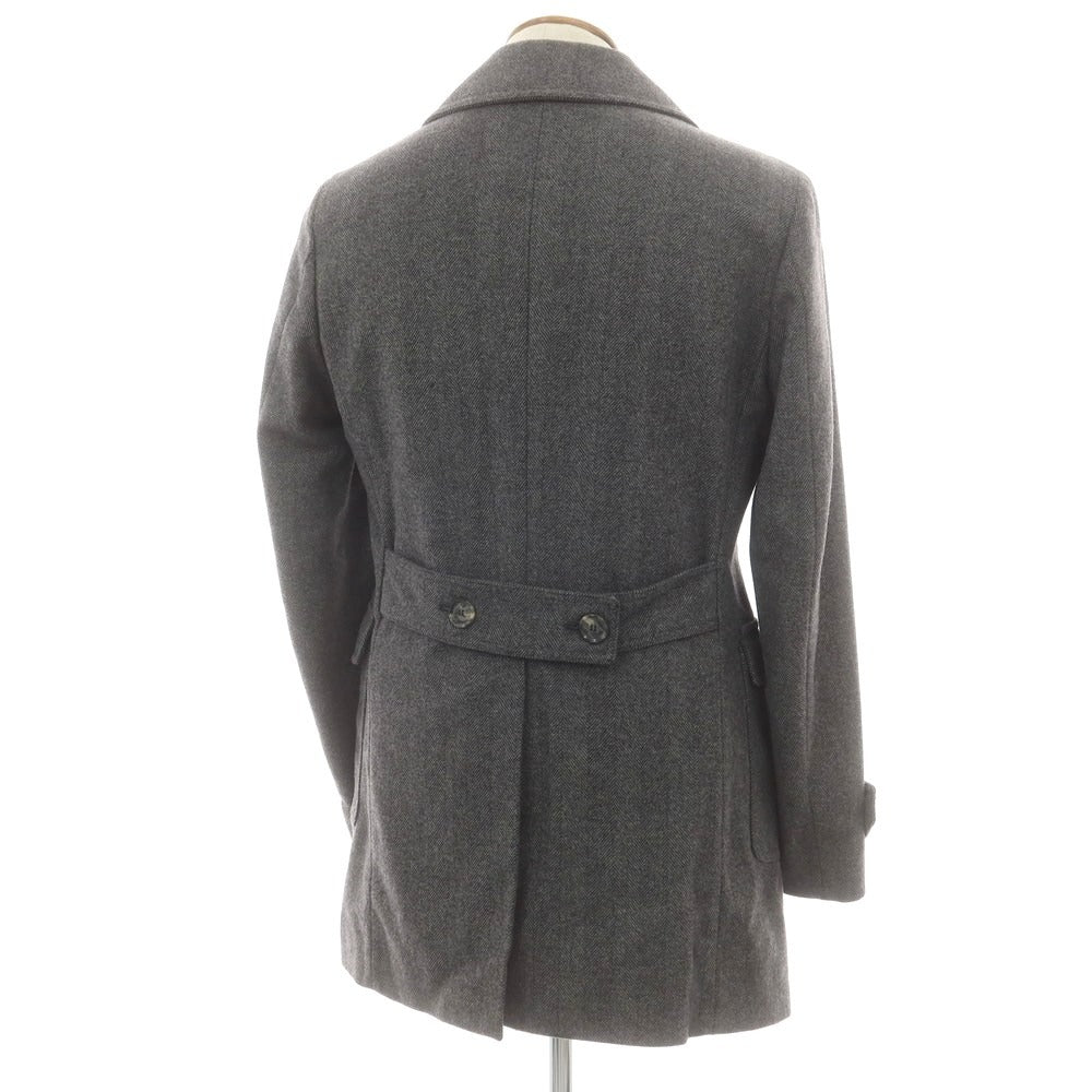 【中古】ロット L8 ウールポリエステル ポロコート グレー【 48 】【 状態ランクB 】【 メンズ 】