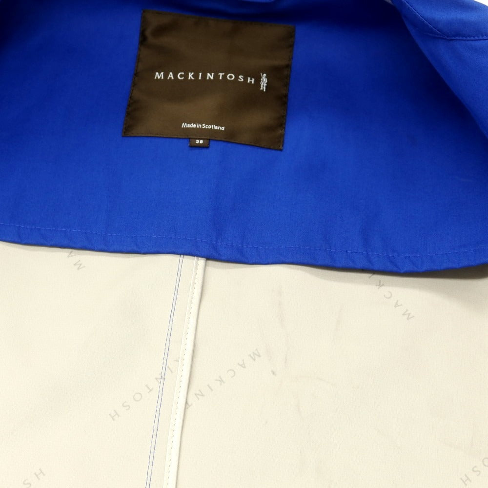 【中古】マッキントッシュ Mackintosh コットン ステンカラーコート ブルー【 38 】【 状態ランクC 】【 メンズ 】
