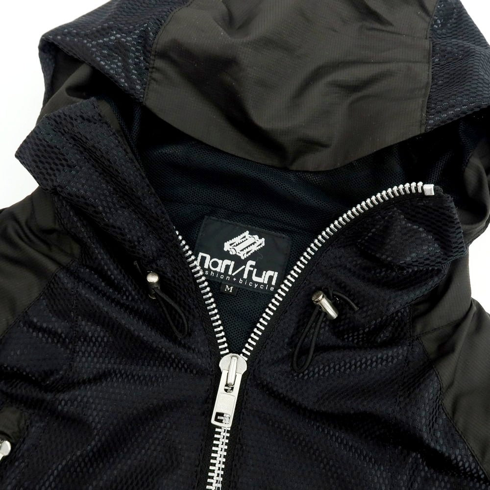 【中古】ナリフリ narifuri ポリエステル ダブルジップ フーデッドブルゾン ブラック【 M 】【 状態ランクB 】【 メンズ 】