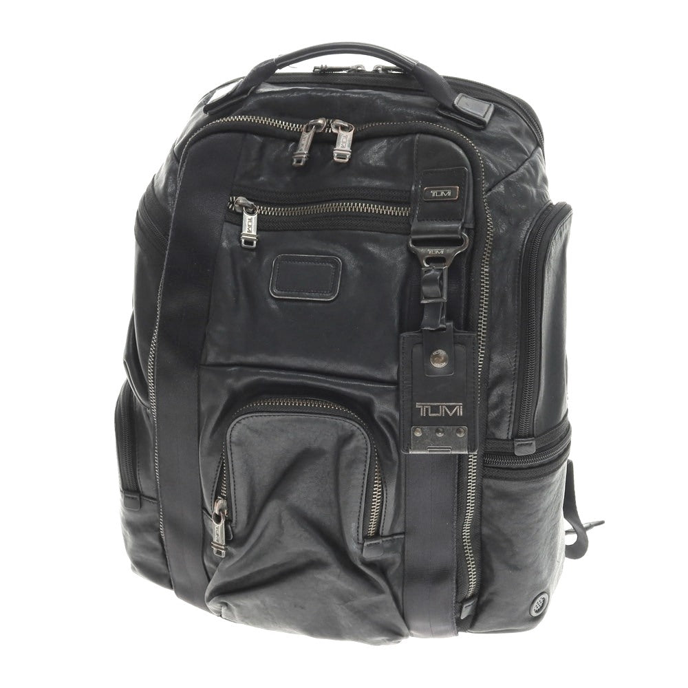 【中古】トゥミ TUMI Kingsville グレインレザー バックパック・リュック ブラック【 状態ランクC 】【 メンズ 】
