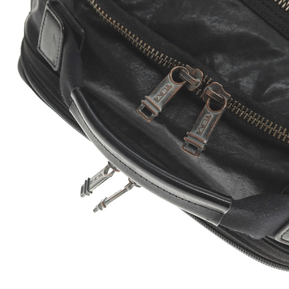 【中古】トゥミ TUMI Kingsville グレインレザー バックパック・リュック ブラック【 状態ランクC 】【 メンズ 】