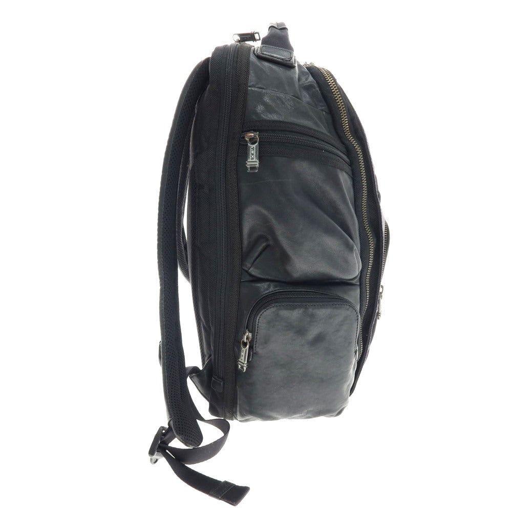 【中古】トゥミ TUMI Kingsville グレインレザー バックパック・リュック ブラック【 状態ランクC 】【 メンズ 】