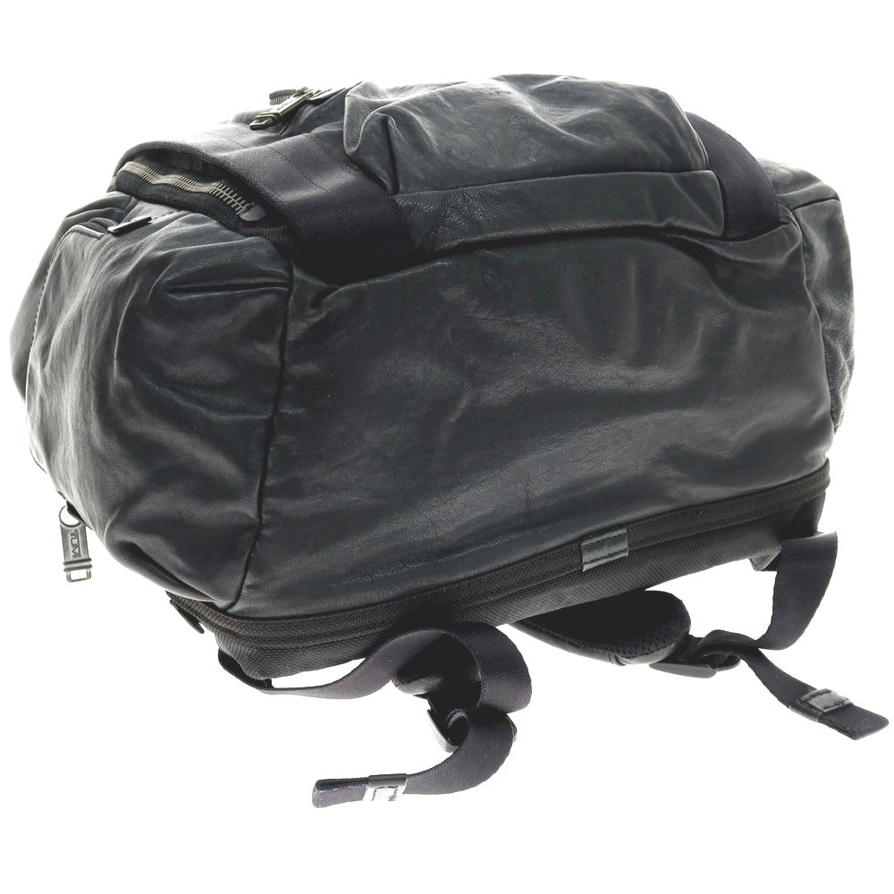 【中古】トゥミ TUMI Kingsville グレインレザー バックパック・リュック ブラック【 状態ランクC 】【 メンズ 】