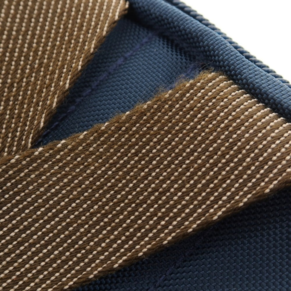 【中古】トゥミ TUMI バリスティックナイロン×レザー ボディバッグ ライトネイビーxブラウン【 状態ランクB 】【 メンズ 】