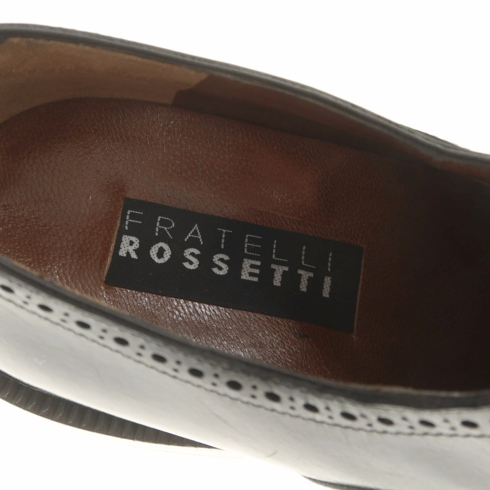 【中古】フラテッリ ロセッティ FRATELLI ROSSETTI セミブローグ ドレスシューズ ブラック【 7 】【 状態ランクA 】【 メンズ 】