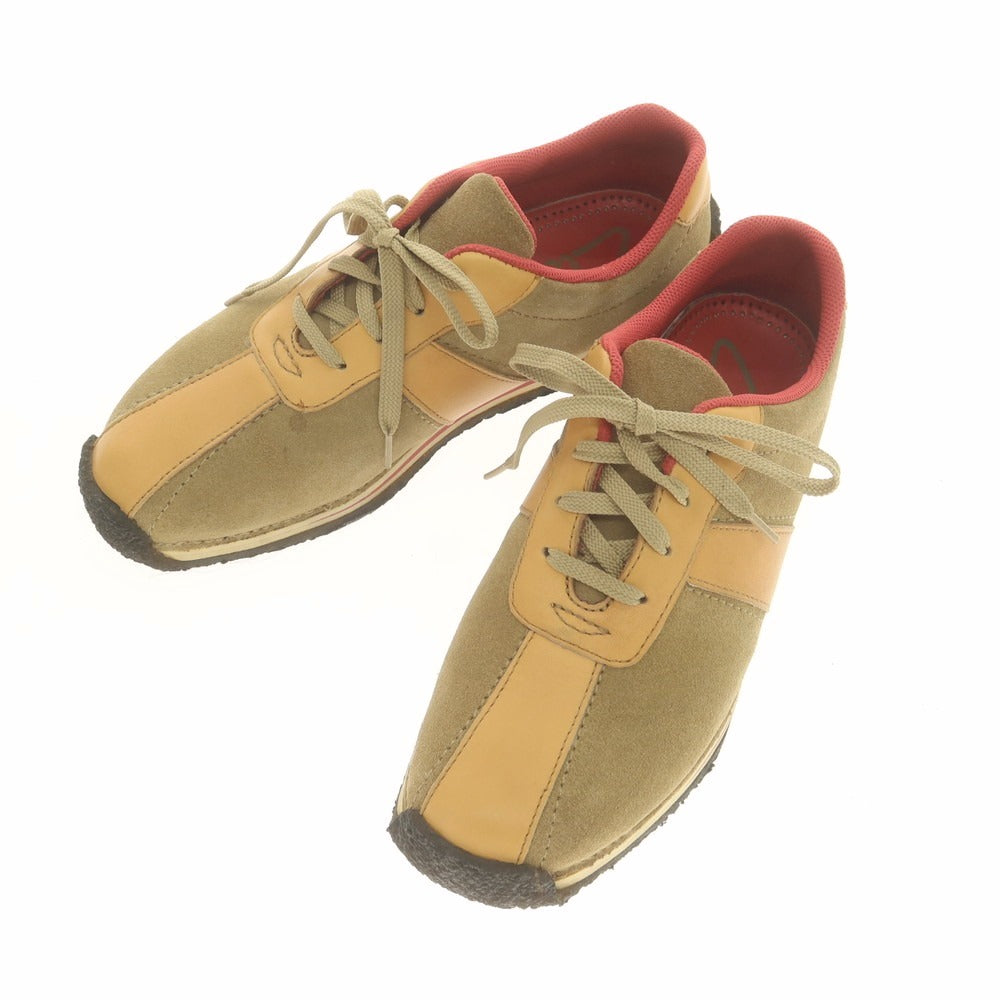 【中古】クラークス Clarks スエード スニーカー ベージュ【 US8 】【 状態ランクC 】【 メンズ 】
