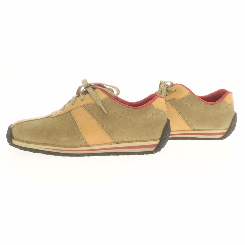 【中古】クラークス Clarks スエード スニーカー ベージュ【 US8 】【 状態ランクC 】【 メンズ 】