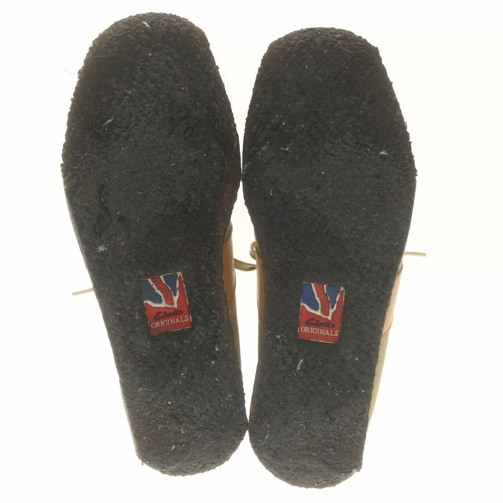 【中古】クラークス Clarks スエード スニーカー ベージュ【 US8 】【 状態ランクC 】【 メンズ 】