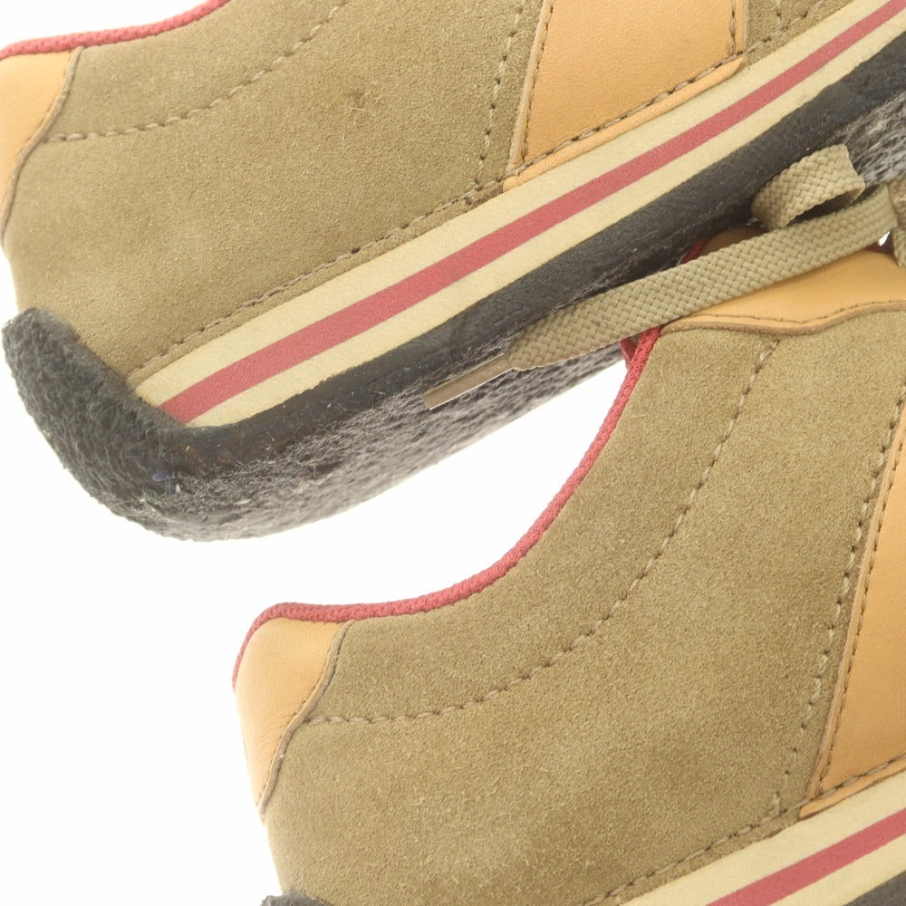 【中古】クラークス Clarks スエード スニーカー ベージュ【 US8 】【 状態ランクC 】【 メンズ 】