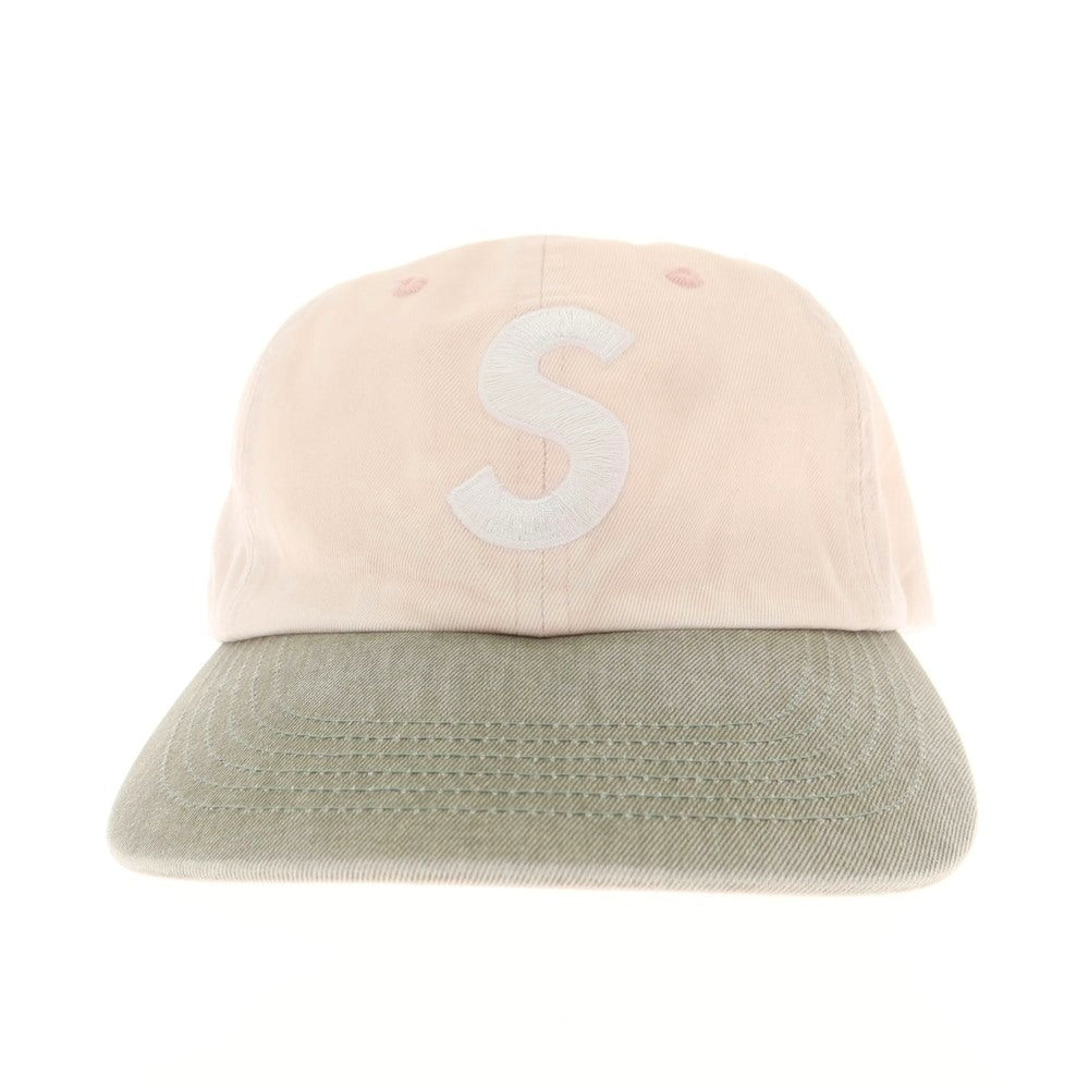 【中古】シュプリーム Supreme 2025年秋冬 Pigment Coated 2-Tone S Logo 6-Panel キャップ ライトピンクxカーキ【 ONE SIZE(58cm) 】【 状態ランクB 】【 メンズ 】