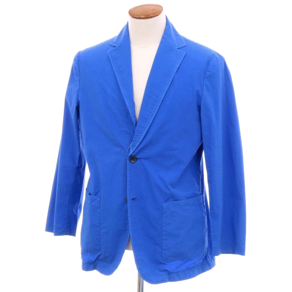 【中古】ティージャケット T-JACKET T-Earth ストレッチ コットン 2B カジュアルジャケット ブルー【 M 】【 状態ランクC 】【 メンズ 】