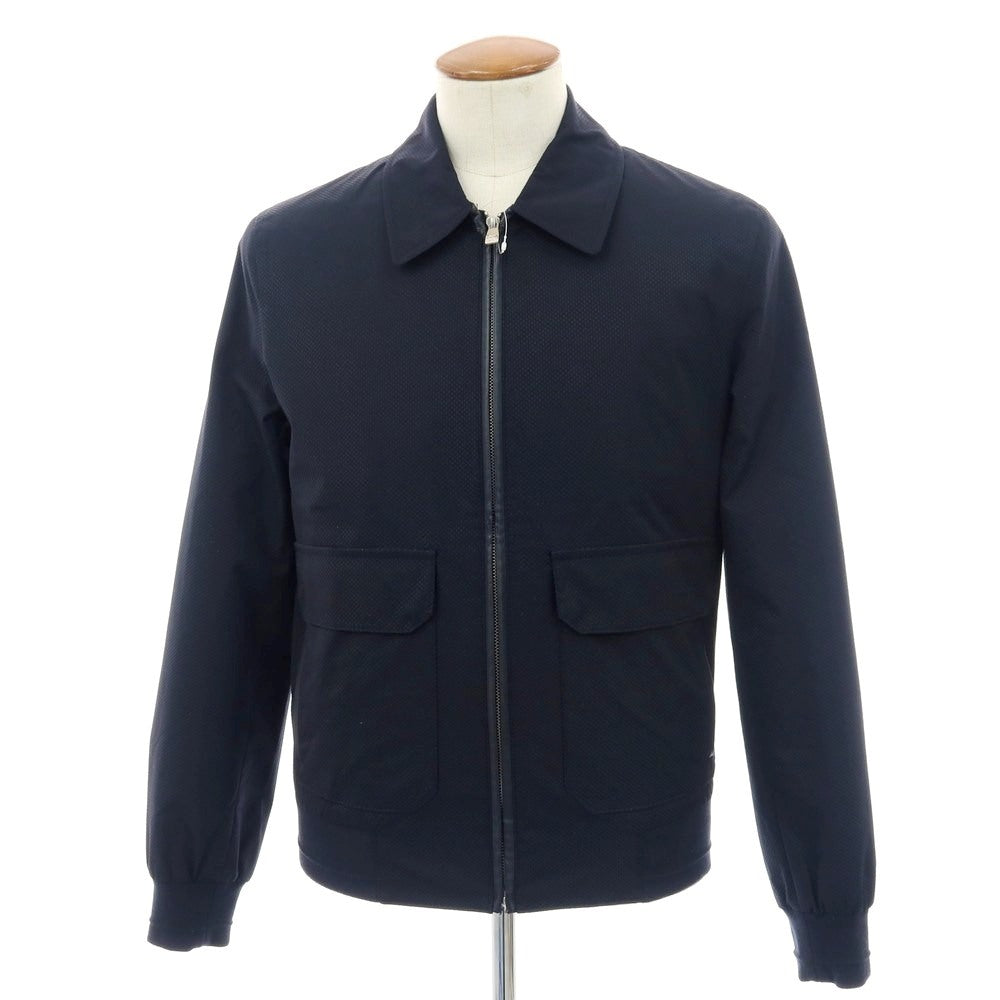 【中古】コルネリアーニ CORNELIANI ポリエステル ジップアップ スイングトップ ネイビー【 46 】【 状態ランクC 】【 メンズ 】