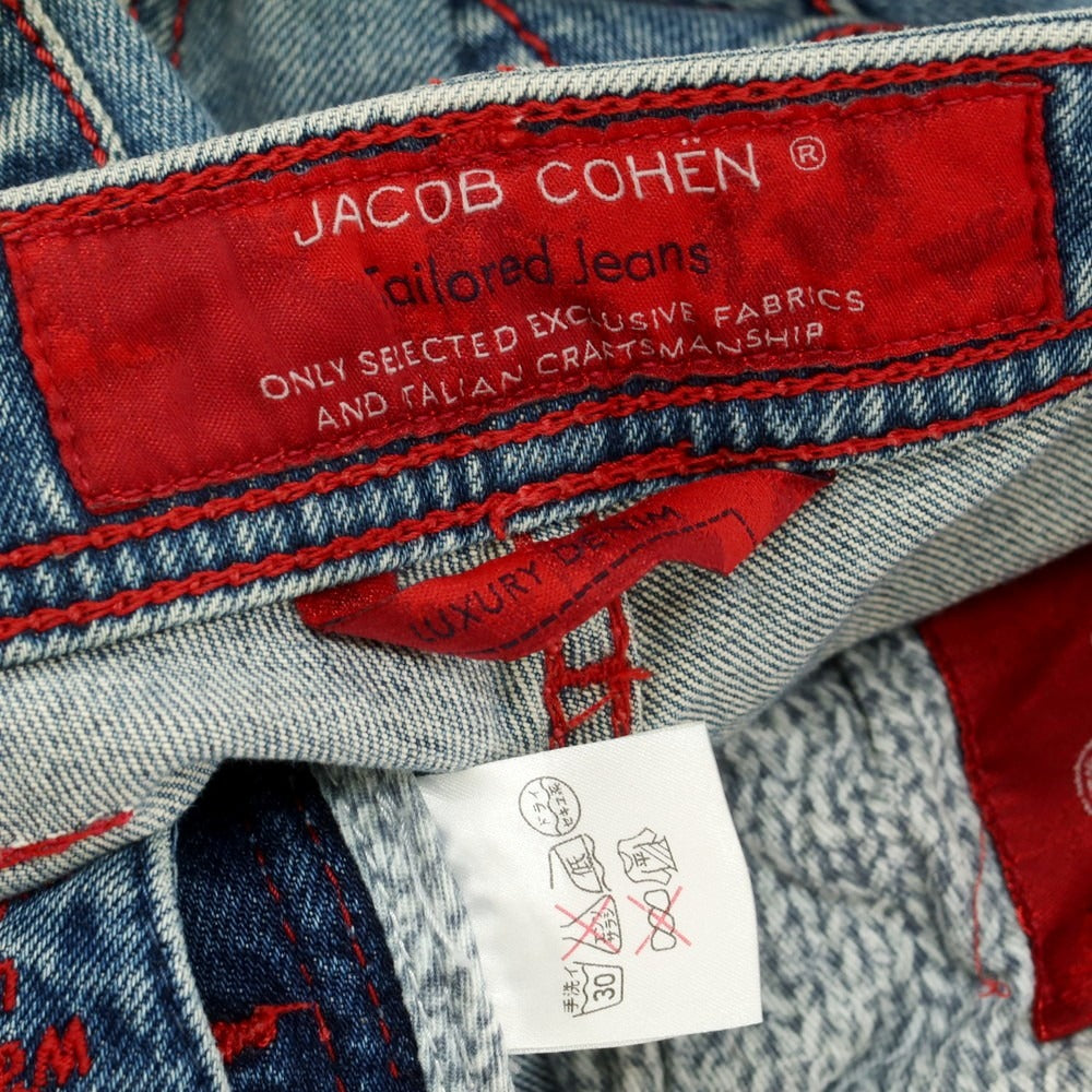 【中古】ヤコブコーエン JACOB COHEN J622 ストレッチ コットン ジーンズ デニムパンツ ライトブルー【 31 】【 状態ランクD 】【 メンズ 】
