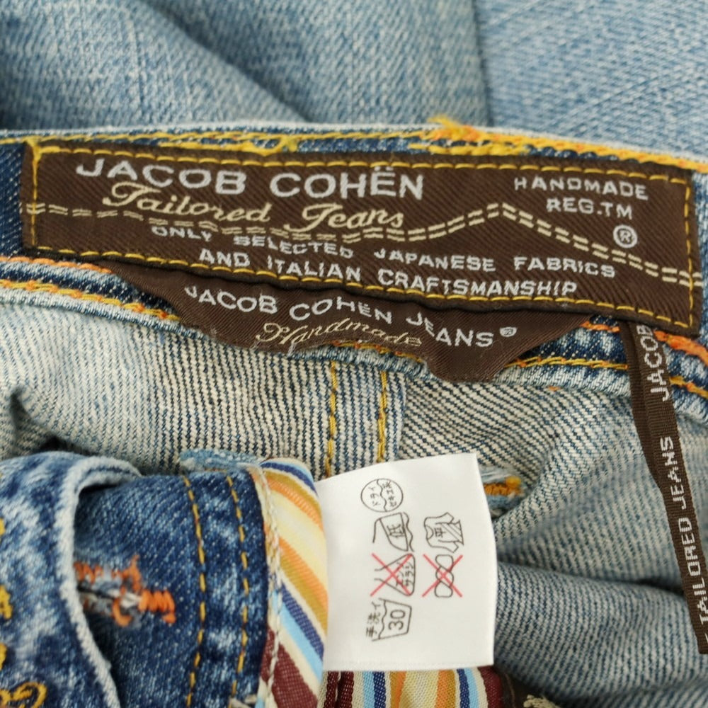 【中古】ヤコブコーエン JACOB COHEN J622 コットン ジーンズ デニムパンツ ライトブルー【 32 】【 状態ランクD 】【 メンズ 】