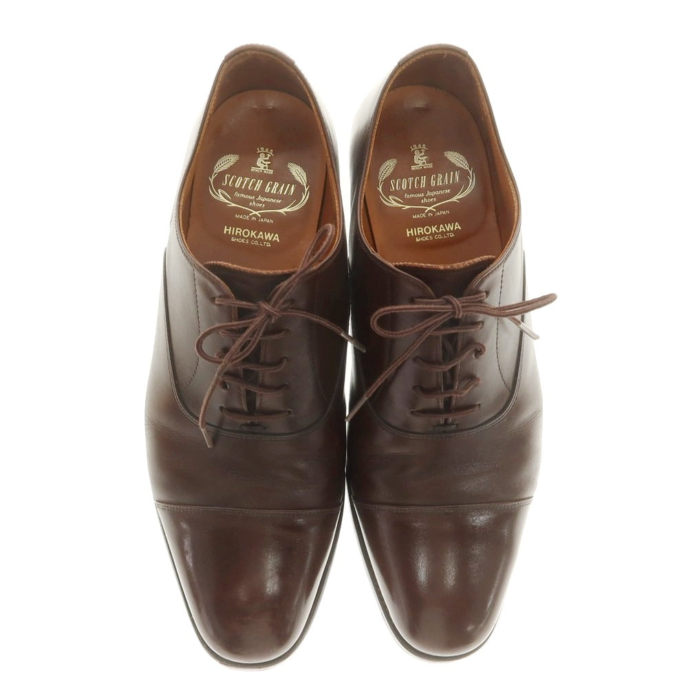 【中古】スコッチグレイン SCOTCH GRAIN ストレートチップ ドレスシューズ ブラウン【 25 】【 状態ランクC 】【 メンズ 】