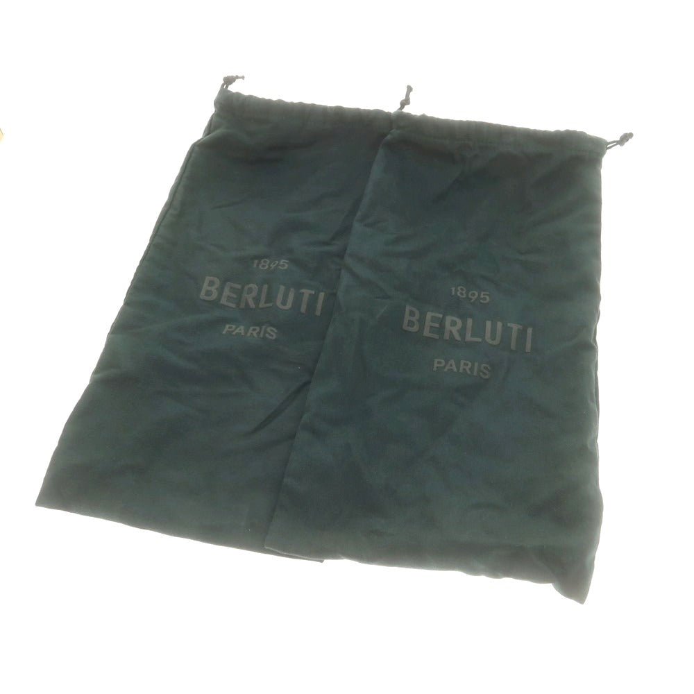 【中古】ベルルッティ Berluti レザー スニーカー ブラック【 7 】【 状態ランクC 】【 メンズ 】