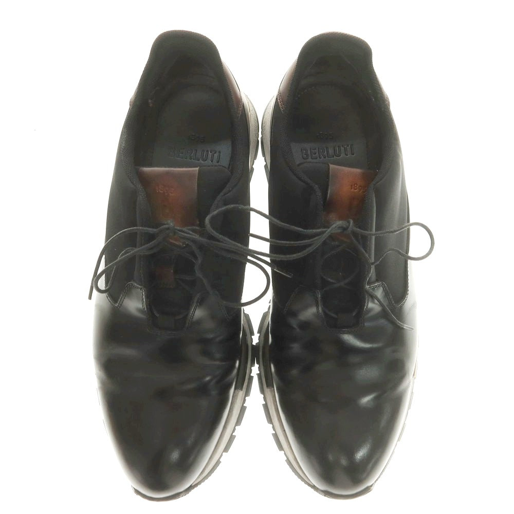 【中古】ベルルッティ Berluti レザー スニーカー ブラック【 7 】【 状態ランクC 】【 メンズ 】