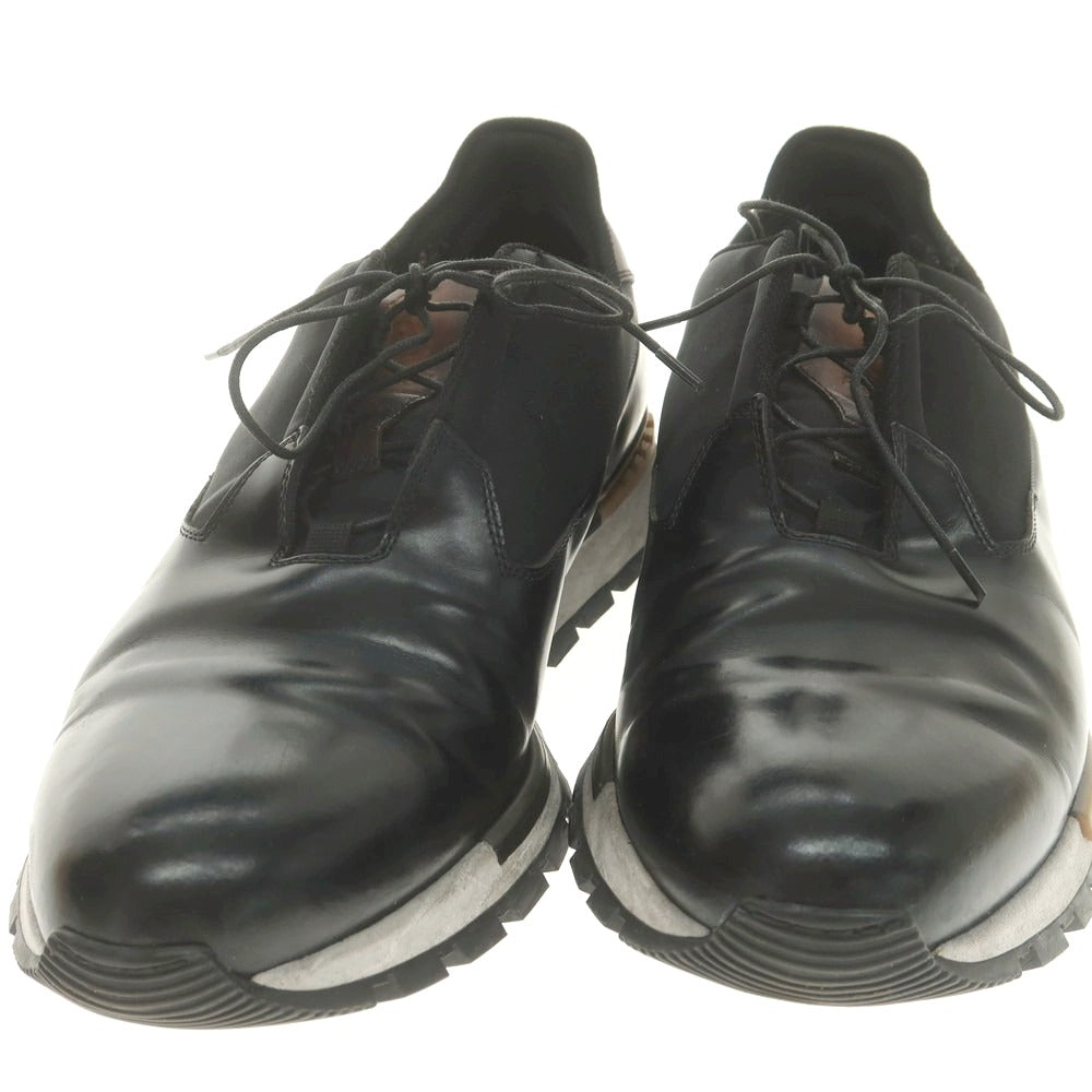 【中古】ベルルッティ Berluti レザー スニーカー ブラック【 7 】【 状態ランクC 】【 メンズ 】