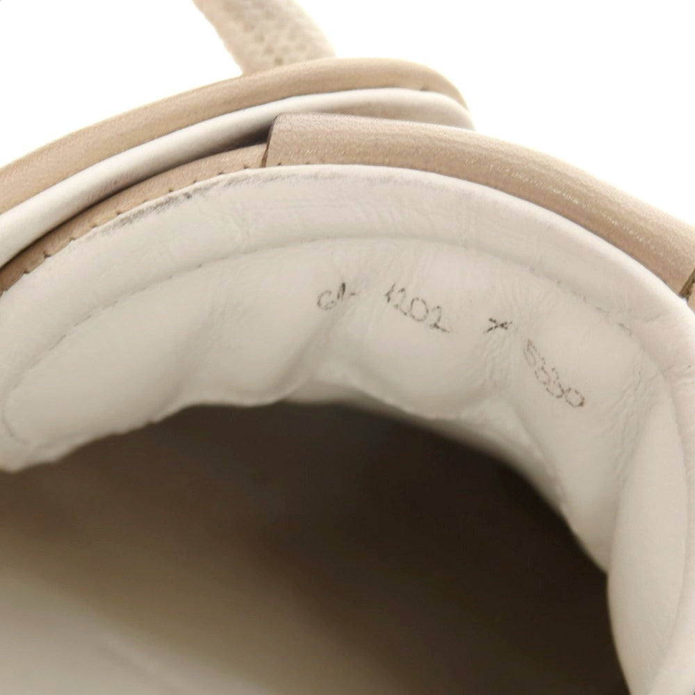 【中古】ベルルッティ Berluti カリグラフィー レザー スニーカー ベージュ【 6 1/2 】【 状態ランクB 】【 メンズ 】