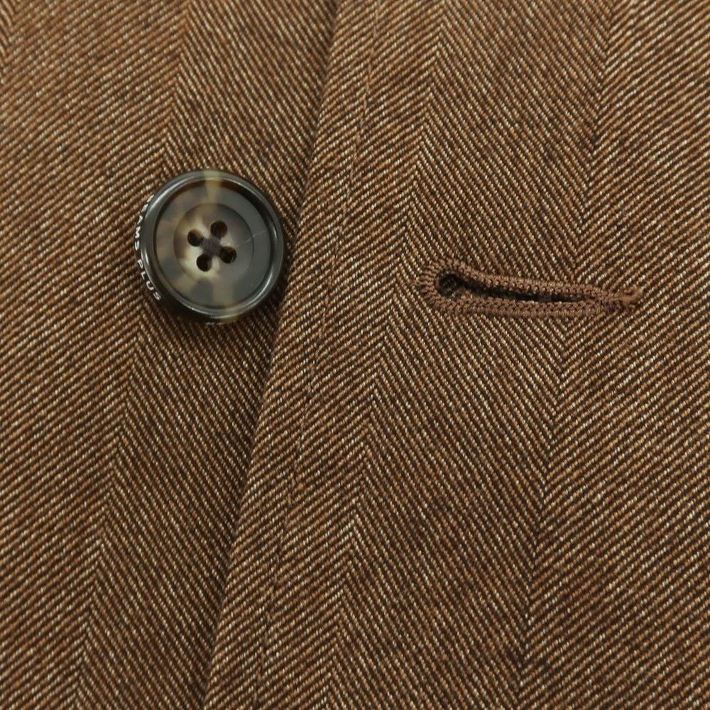 【中古】ビームスプラス BEAMS PLUS ポリエステルコットン ダブル テーラードジャケット ブラウン【 S 】【 状態ランクB 】【 メンズ 】