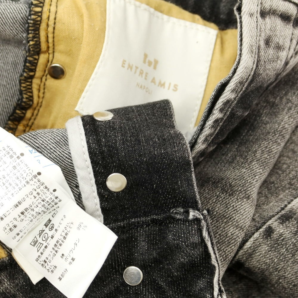 【中古】アントレアミ ENTRE AMIS ストレッチ コットン ジーンズ デニムパンツ ブラック【 28 】【 状態ランクB 】【 メンズ 】