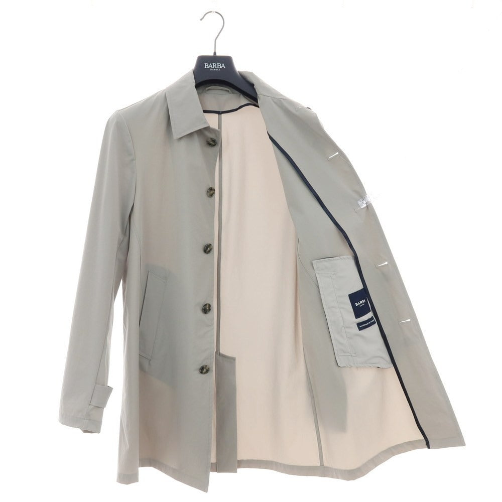 【新品アウトレット】バルバ BARBA ストレッチ ナイロン ステンカラーコート グレー【 50 】【 状態ランクN- 】【 メンズ 】