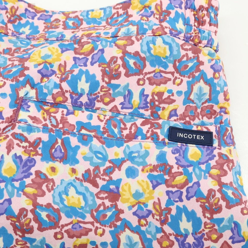 【新品】インコテックス INCOTEX mare ナイロン ボタニカル プリント スイムウェア 水着 ライトピンクxブルー【サイズ46】【 状態ランクN 】【 メンズ 】
