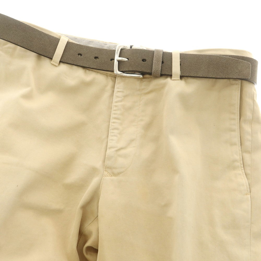 【新品アウトレット】スローウェア SLOWEAR スエードレザー ベルト オリーブ【 95 】【 状態ランクN- 】【 メンズ 】